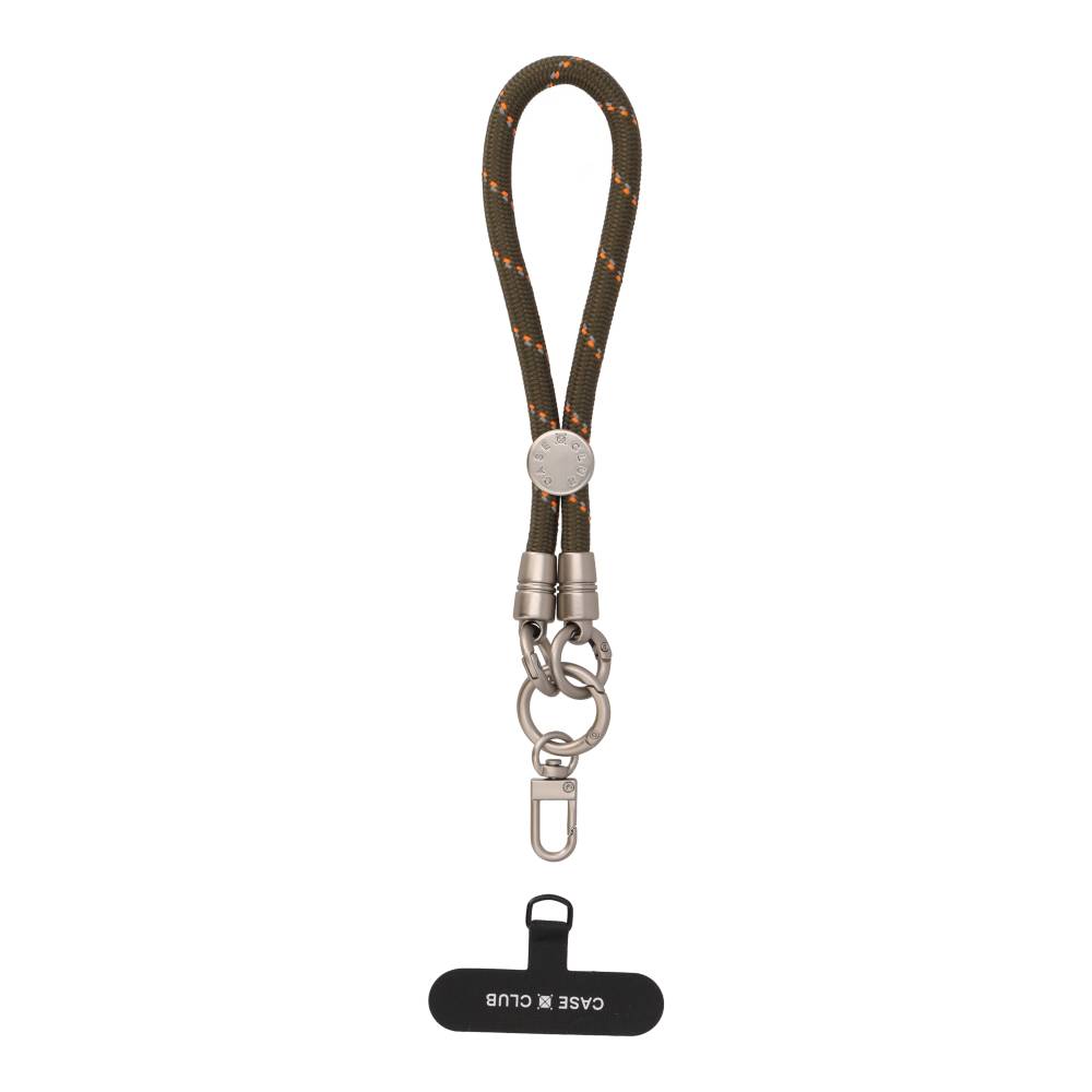 olive green rope wrist strap
